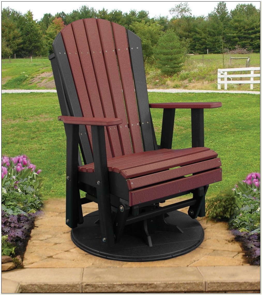 Polywood adirondack glider chairs